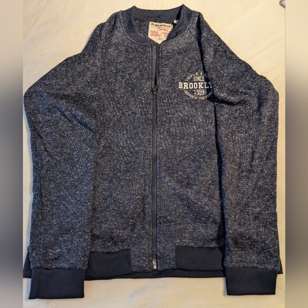 Triple Five Soul Blue Zip-Up Jacket. XL